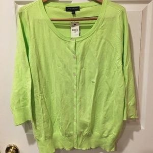 Comfy neon green cardi!